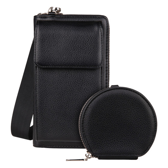 Phone Case With Coin Purse - Black