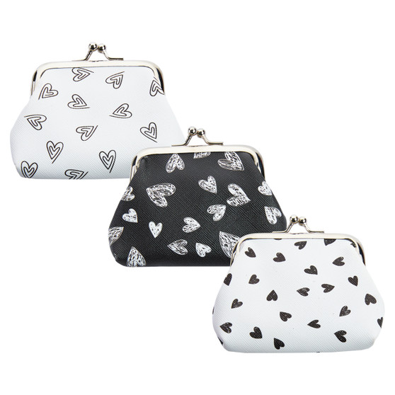 Heart Sketches Coin Purse