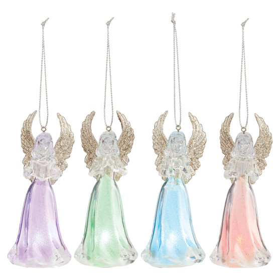 Light-Up Color Changing Angel Ornament