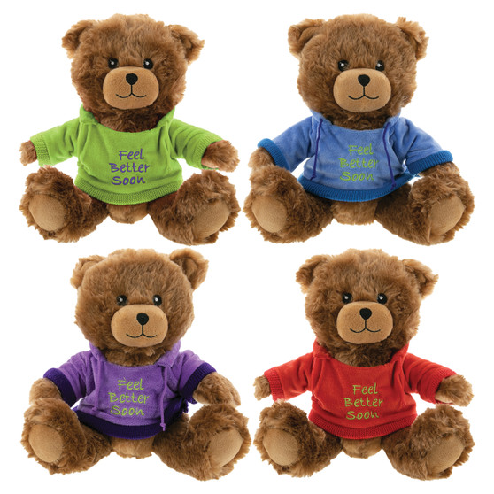 Feel Better Soon Plush Animal in Hoodie