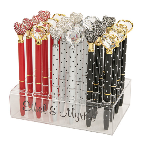 Blinged Out Heart Pen