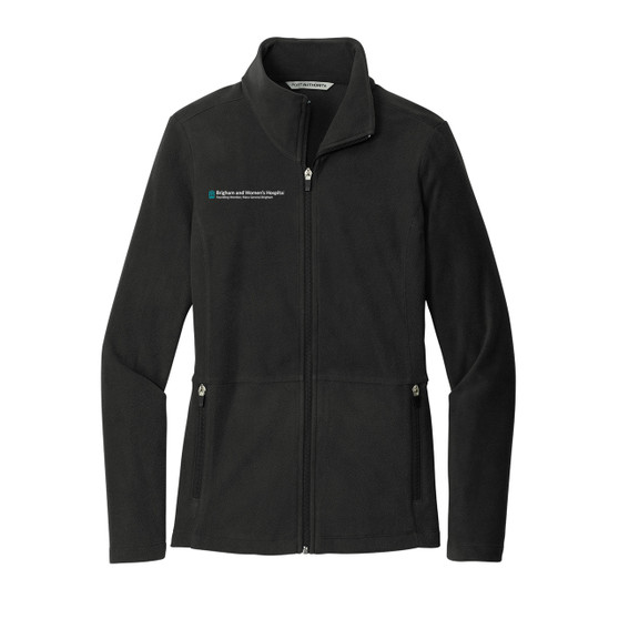 Brigham & Women's Hospital Women's Microfleece Jacket - Black - S