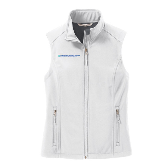 Brigham & Women's Hospital Women's Soft Shell Vest - Marshmallow - 2X