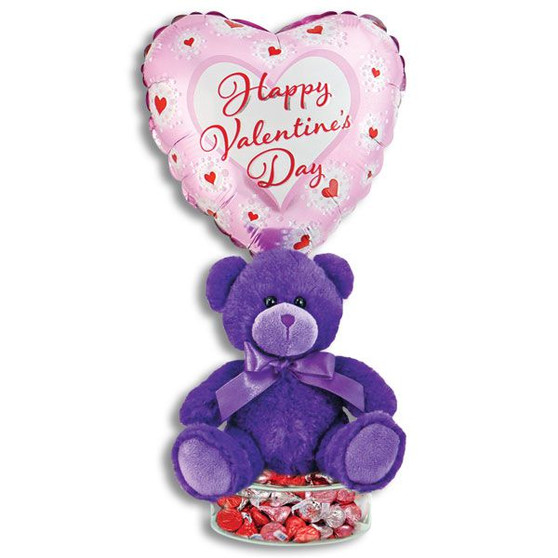 Valentine Bright Bear Balloon Bouquet