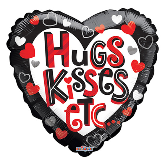 Hugs and Kisses Etc Foil Balloon