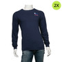 Boston Children's Hospital Logoed Long-Sleeved Shirt - Navy - 2X