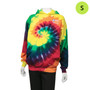 Boston Children's Hospital Logoed Youth Hoodie Sweatshirt - Rainbow Tie-Dye - S