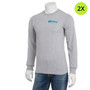 Women and Infants Hospital Logoed Long-Sleeved Shirt - Heather Gray - 2X