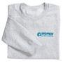 Women and Infants Hospital Logoed Crew Sweatshirt - Ash Gray - S