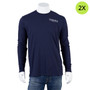 Houston Methodist Baytown Hospital Logoed Long-Sleeved Shirt - Navy - 2X