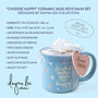 Mug and Keychain Gift Set - Do What Makes Your Heart Happy