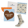 Footnotes - Sock and Greeting Card Gift Set