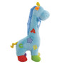 Plush Giraffe Rattle - Blue