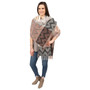 Oversized Women's Scarf with Heart Print