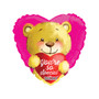 You're So Special Teddy Bear Heart-Shaped Mylar Balloon