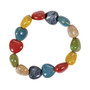 Ceramic Heart Bead Stretch Bracelet