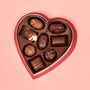 Russell Stover Red Foil Heart Chocolates Gift Box