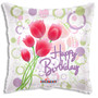 Happy Birthday Tulips Mylar Balloon