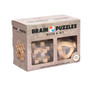 Brain Puzzles Book & Kit Set
