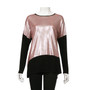 Metallic Long-Sleeved Tunic - Pink