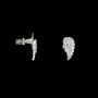 Amanda Blu Silver Angel Wings Earrings