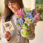 Fresh Cut Paper Flower Bouquet - Lilies & Lupines