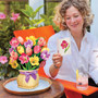 Fresh Cut Paper Flower Bouquet - Festival Tulips
