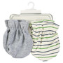 Honey Baby 2-Pack Anti-Scratch Baby Mittens - Blue