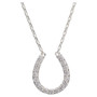 Amanda Blu CZ Lucky Horseshoe Necklace