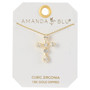 Amanda Blu CZ Cross Necklace