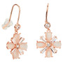 Amanda Blu Rose Gold Faux Moonstone Flower Earrings