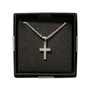 Julia Harper Cross Pendant Necklace - Silver