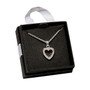 Julia Harper Heart Pendant Necklace - Silver