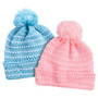 Hand-Knitted Popcorn Stitch Infant Hat