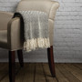 Cotton Throw Blanket with Fringe