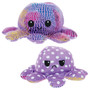 12-Inch Reversible Plush Octopus - Patterned