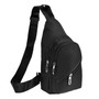 Canvas Crossbody Sling Bag - Black