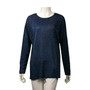 Women's Long-Sleeved Jersey Tunic - Navy Blue