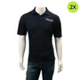Houston Methodist Baytown Hospital Logoed Men's Polo Shirt - Navy - 2X