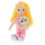Plush Nurse Doll with Puppy - Light Skin