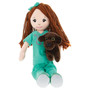 Plush Nurse Doll with Puppy - Light Skin