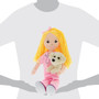 Plush Nurse Doll with Puppy - Light Skin
