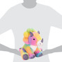 11-Inch Rainbow Sherbet Plush Triceratops Dinosaur