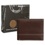 Brown Bi-Fold Vegan Leather Wallet