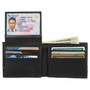 Black Bi-Fold Vegan Leather Wallet