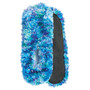 Fuzzy Footies Slipper Socks - Blue Green & Purple