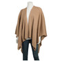 Beige Ruana with Shoulder Strap