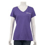 Northwestern Medicine Logoed Women's V-Neck T-Shirt - Heathered Purple - XL