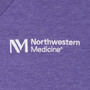 Northwestern Medicine Logoed Women's V-Neck T-Shirt - Heathered Purple - XL