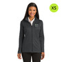 Wilmot Cancer Institute Ladies Vertical Texture Full-Zip Jacket - Iron Grey-Black - XS